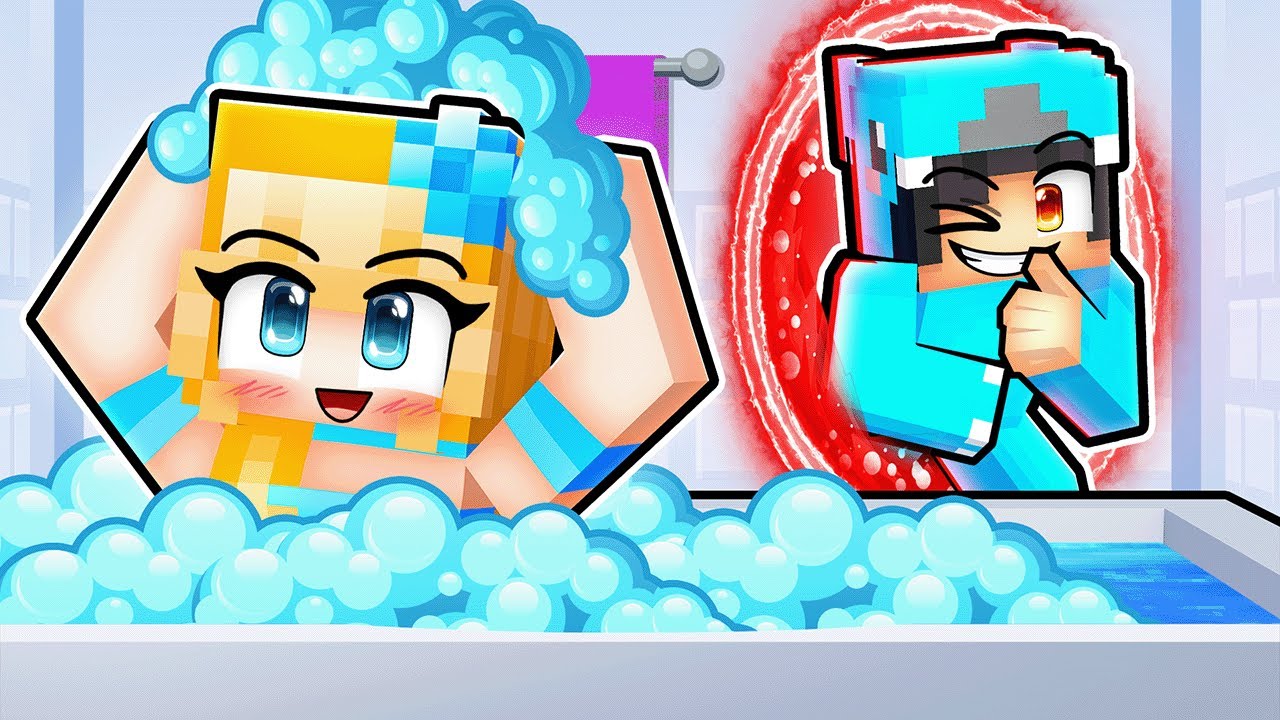 Using PORTAL MOD to SPY on My CRUSH in Minecraft!