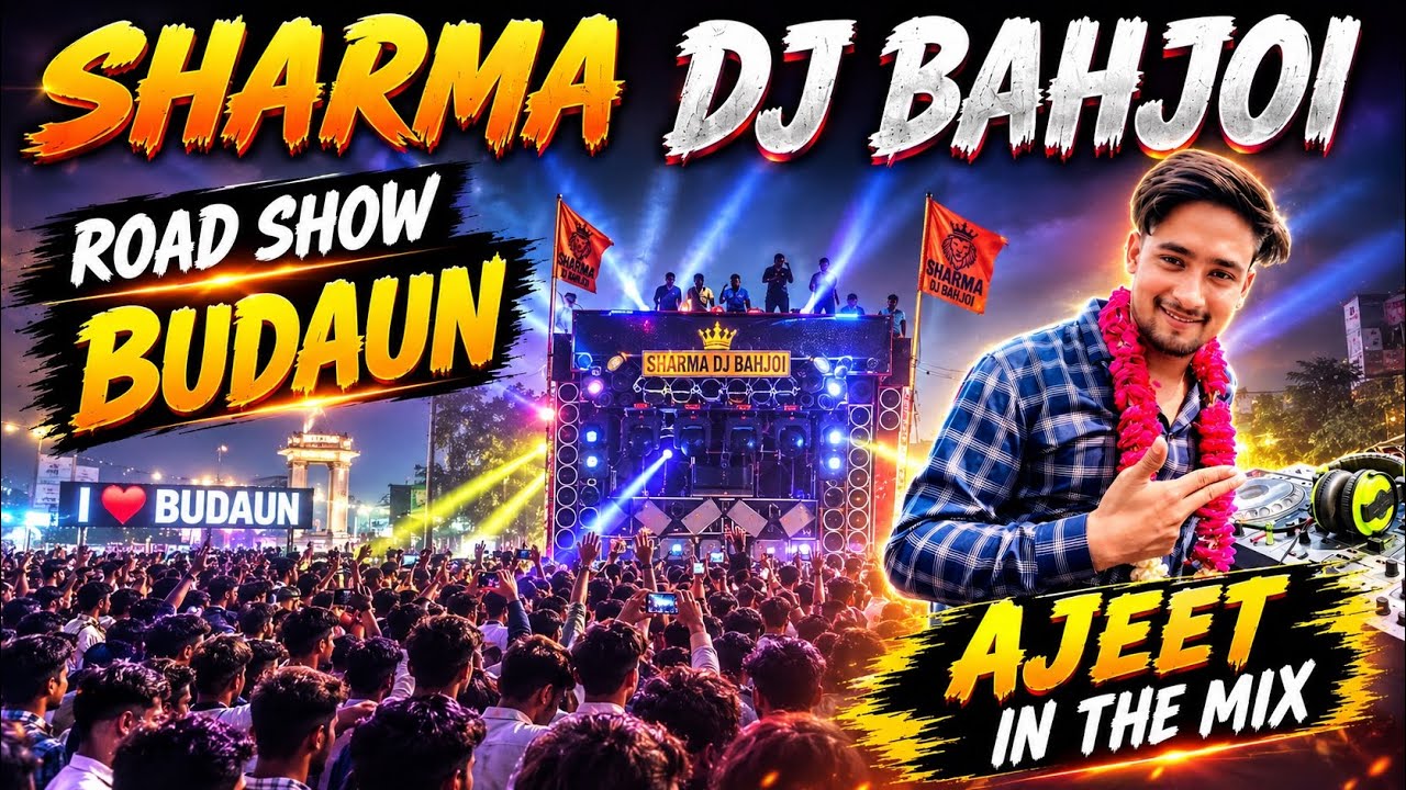 Sharma DJ Bahjoi 🦁 Road Show Budaun ✅ Kavad Yatra 2026 🙏 Ajeet In The Mix 😎 #budaun #2026 #dj