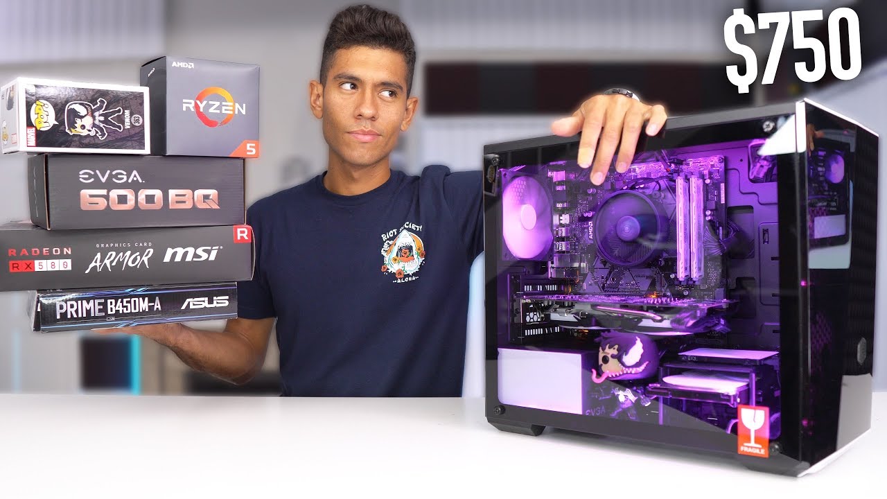 Best $750 Gaming PC Build Guide - RX 580 Ryzen 5 2600 (w/ Benchmarks)