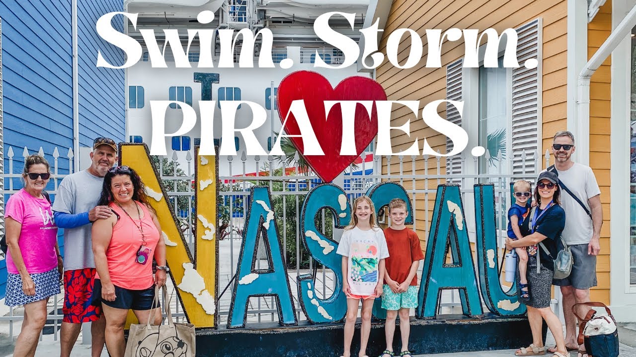 We Got SOAKED in Nassau! | Private Boat Day + Pirate Night on Disney Wish (Family Trip Day 4)