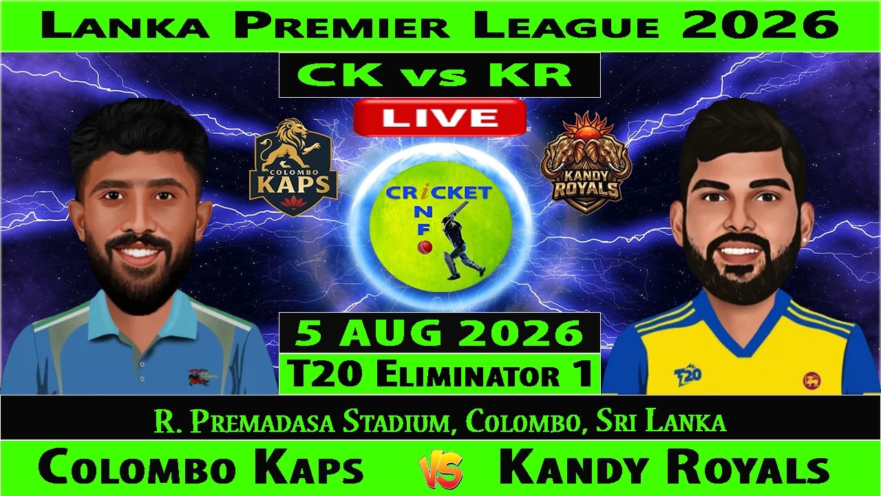 Colombo Kaps vs Kandy Royals | CK vs KR | Eliminator T20 of Lanka Premier League 2026 | KR vs CK