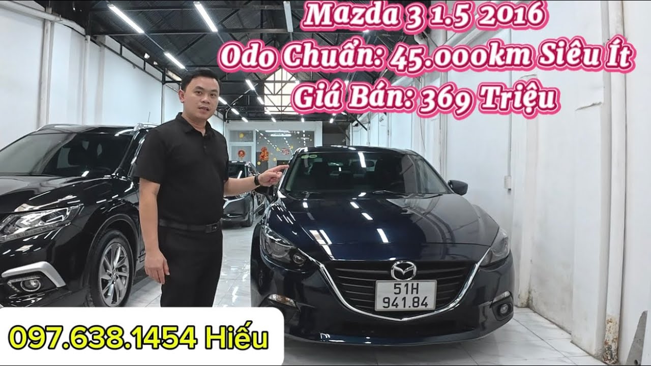 Mazda 3 1.5 2016 chạy siêu ít 45.000km, xe còn lốp zin còn 50% luôn anh chị, giá bán chỉ 3xx