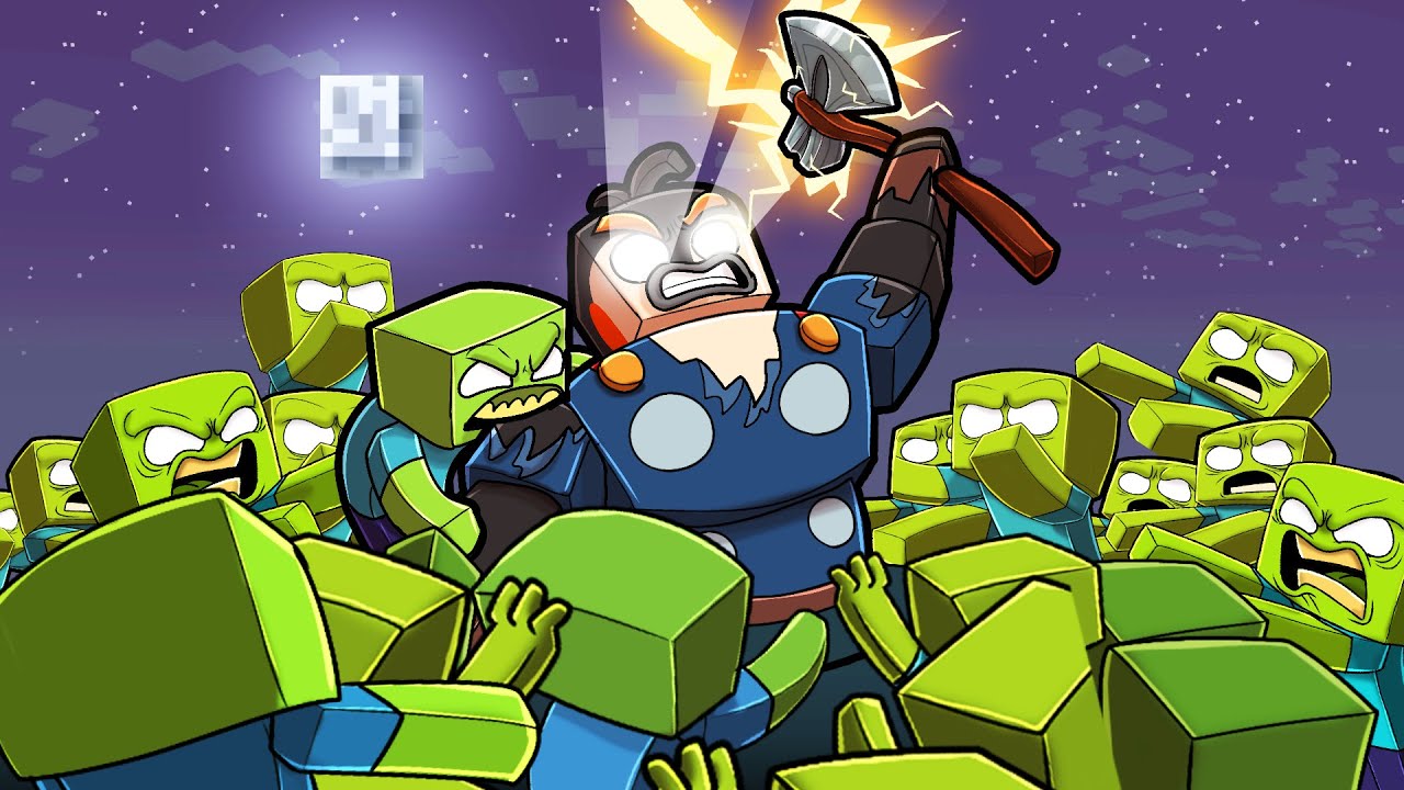 God of THUNDER vs 10,000 ZOMBIES! (Scramble HARDCORE)