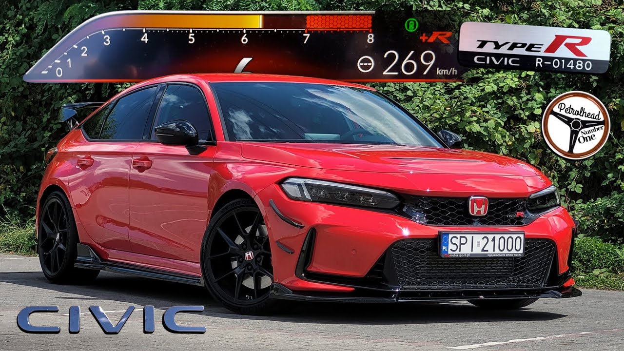 2022 Honda Civic Type R (329 KM) | Próba autostradowa, 0-100, 100-200 km/h, prezentacja. | 4K