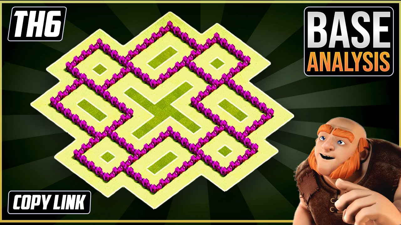 New BASE TH6 HYBRID/TROPHY Base 2020!! COC Town Hall 6 (TH6) Hybrid Base Design - Clash of Clans