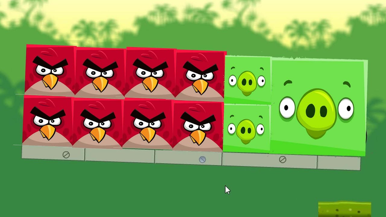 Angry Birds Kick Piggies - RESCUE THE ROUND STELLA BY KICKING SQUARE PIGGIES!