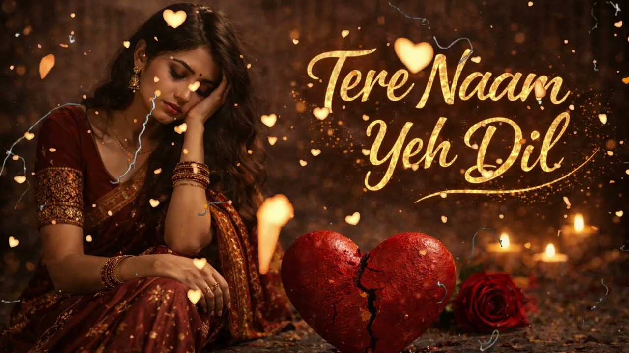 Tere Naam Yeh Dil ...  #LofiSong #SadSong #lyricsvideo
