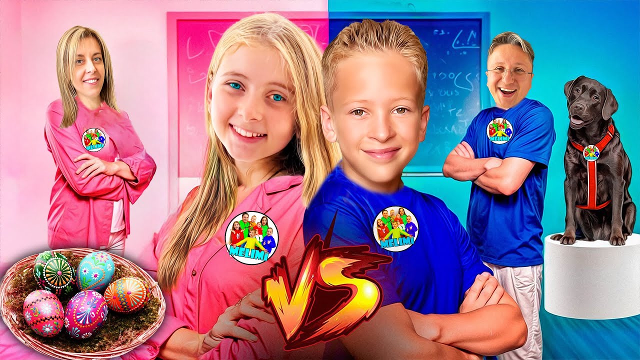 🧺 FETE vs BĂIEȚI 👫 Challenge de PAȘTE 🕯️ Hristos a Înviat! 👼