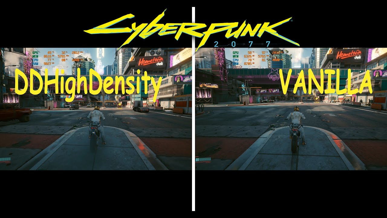 Cyberpunk 2077 MOD Improved Traffic - NPCs Draw Distance and Density [4k Ultra Settings]