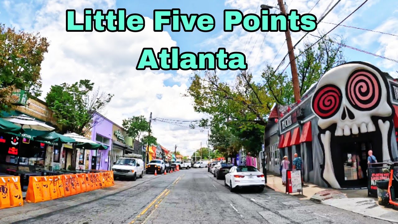 Driving Through Little Five Points, Atlanta Georgia 