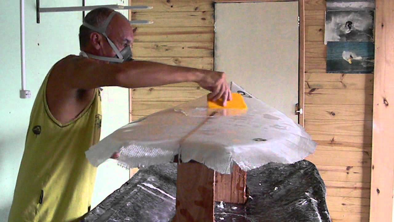 Arte de fazer prancha de Surf - Parte 2 (laminação)