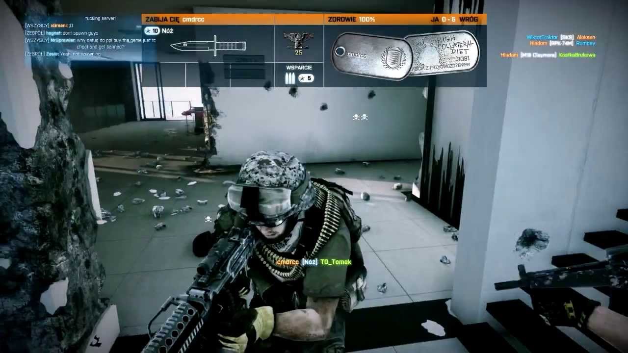 Battlefield 3 - Cheater knife! | BF3 Hack! PL