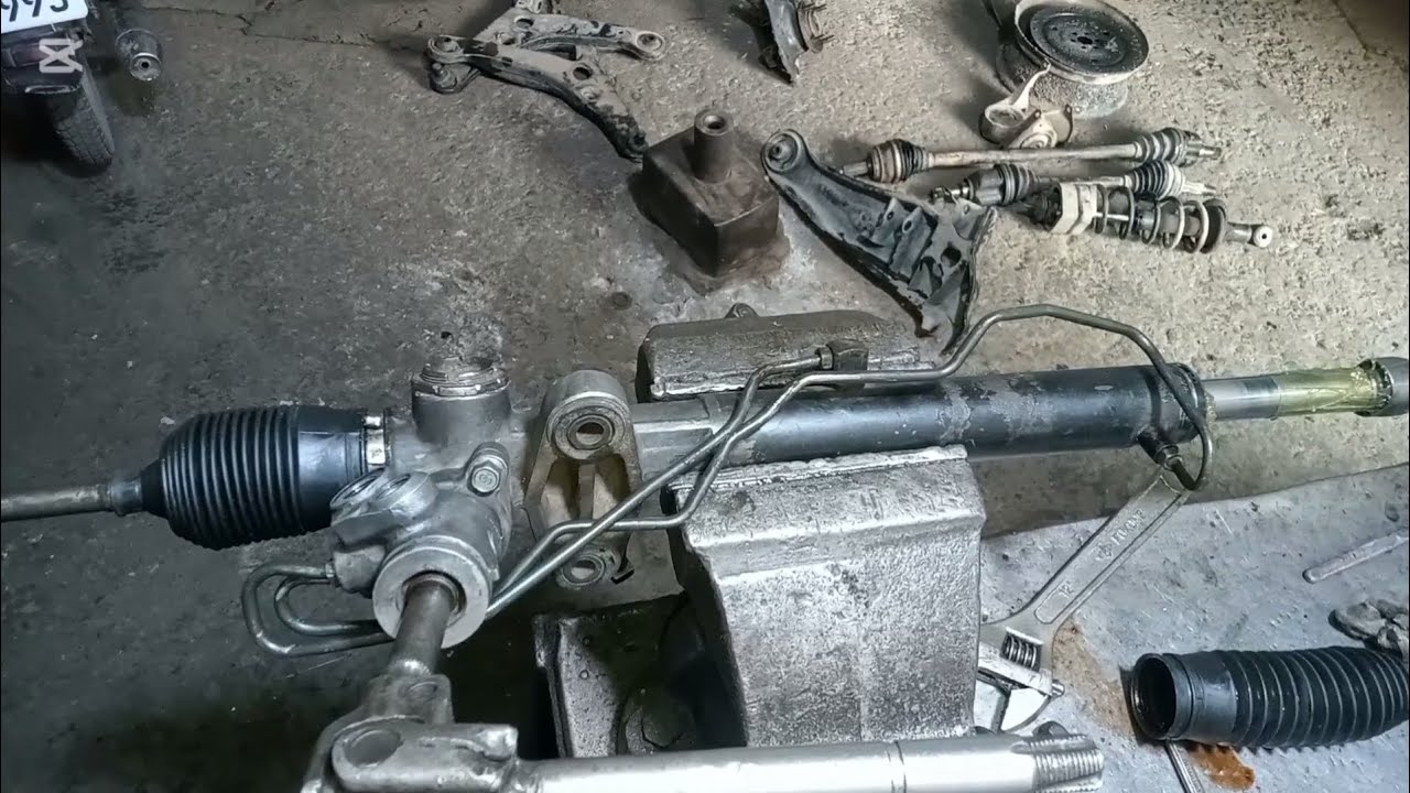 Steering rack assembly repair #automobile #steeringwheel #steeringrack #steering #short#Mitsubishi