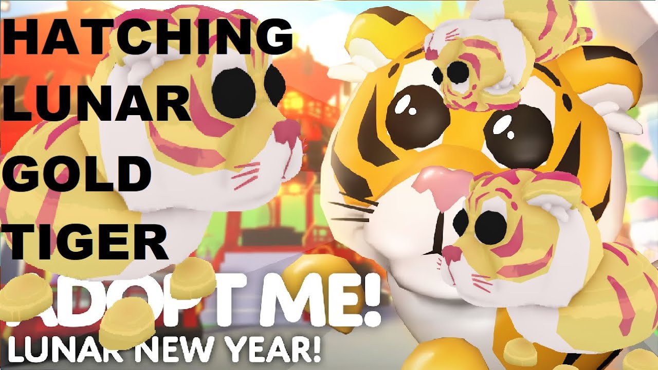 HATCHING LEGENDARY LUNAR GOLD TIGER! | Adopt me | Roblox