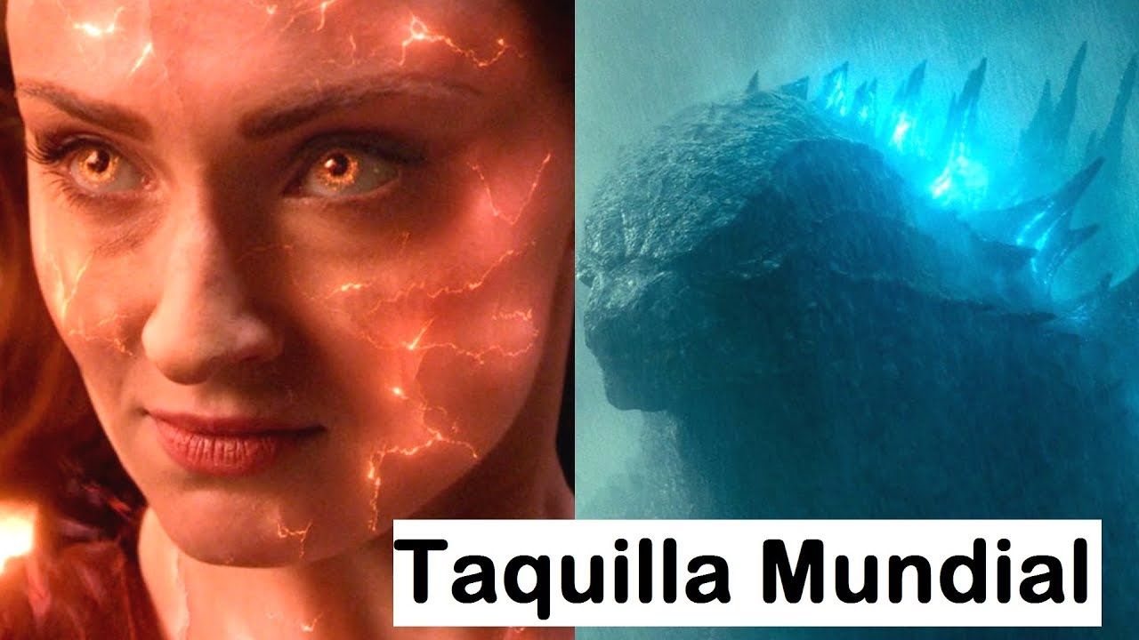 X-men: Dark Phoenix es un fracaso, Godzilla 2 roza los 300 millones, Aladdin cruza los 600 M.