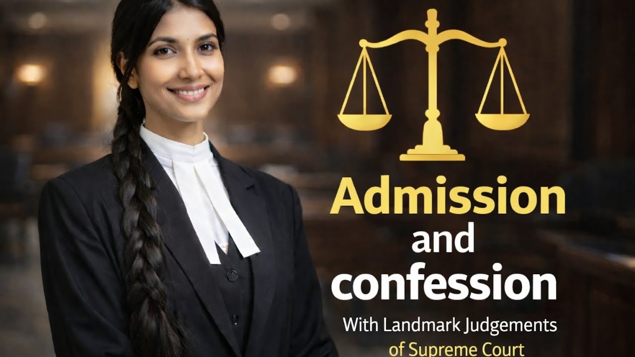 Admission and Confession with Landmark judgements of SUPREME COURT # Like#share #subscribe🤓