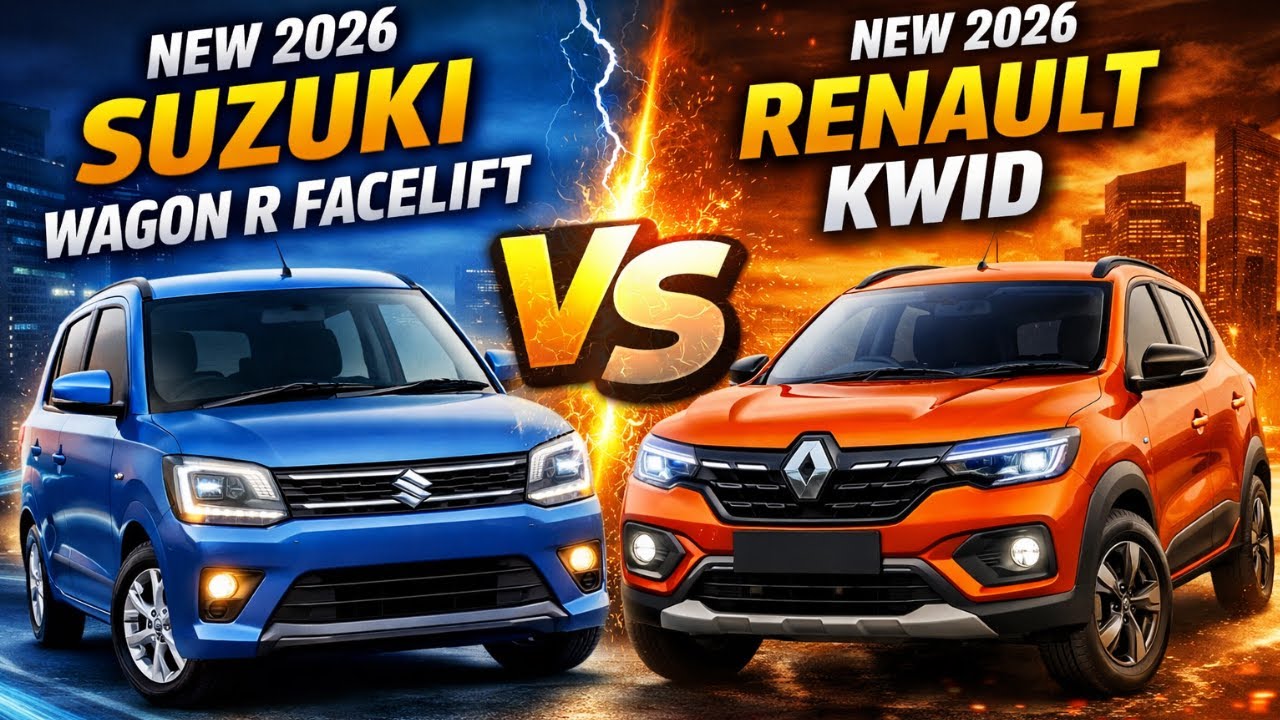 New 2026 Suzuki Wagon R Facelift Vs 2026 Renault Kwid all detailed Comparison
