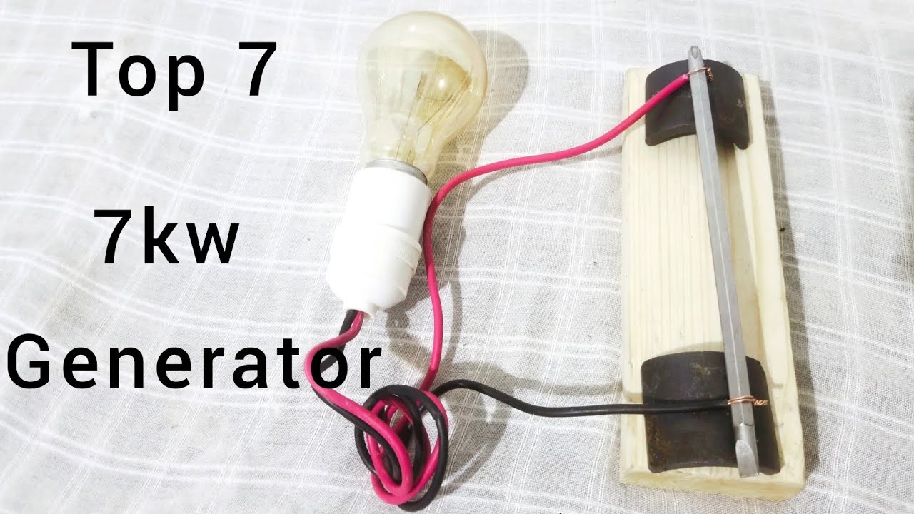 Top 7 How to make 7kw generator and use the magnetic and electrical wires