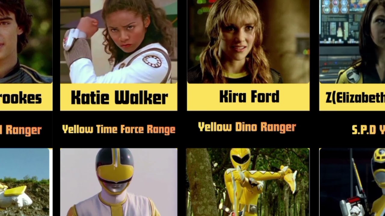 Every Yellow Ranger from MMPR to Beast Morphers 