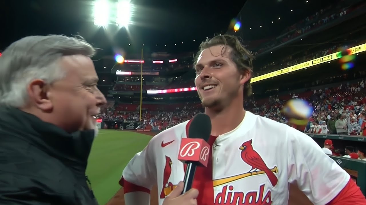Nolan Gorman Postgame Interview After His Walk Off Home Run!!