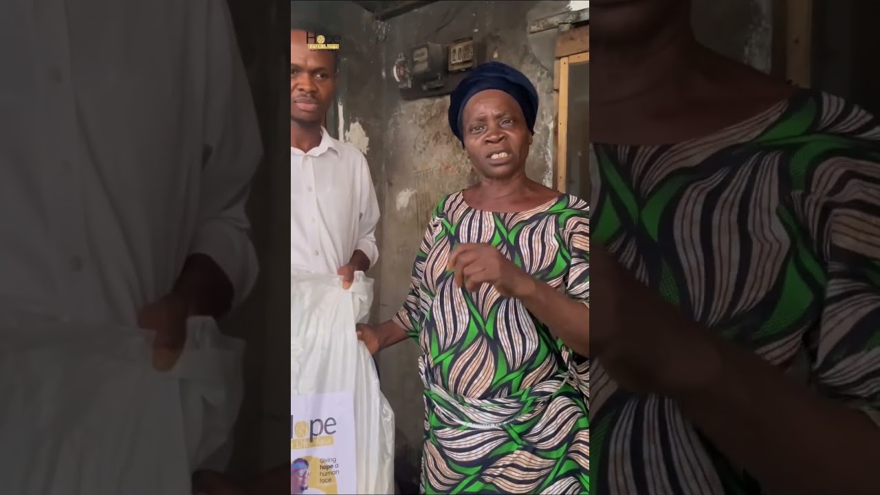 Widows and the aged in the ghetto were not left out. Hope for Life Naija!