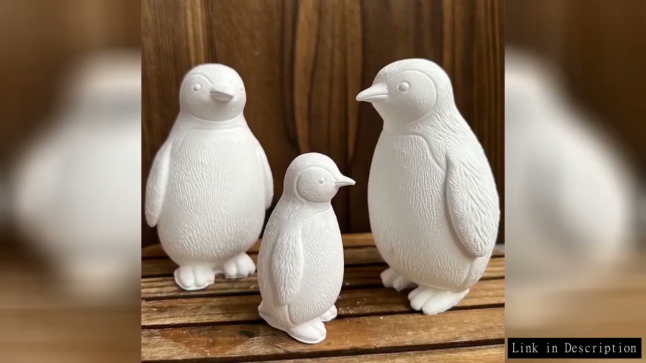 3D Penguin Silicone Mold DIY Aromatherapy Candle Soap Cement Gypsum Ornament Mold Fish Tank Decor Ch