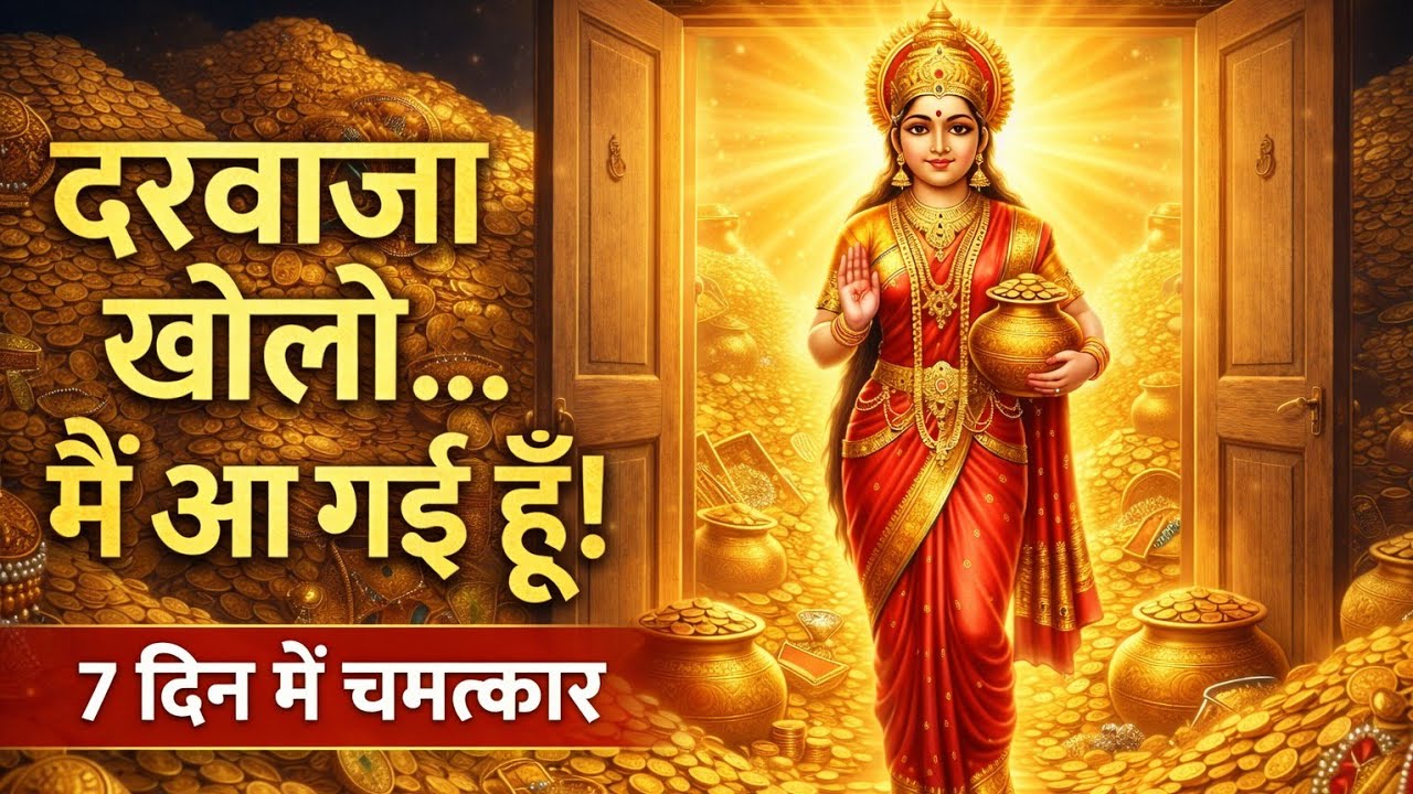 🛑दरवाज़ा खोलो! माँ लक्ष्मी घर आ रही हैं 💰✨7 दिन में चमत्कार #PositiveEnergy#Bhakti#laxmipooja
