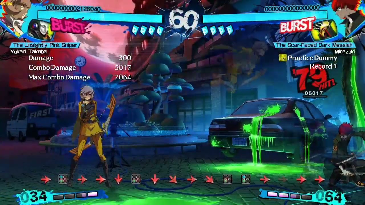 P4U2 2.5 Shadow Yukari New Combos (50SP)