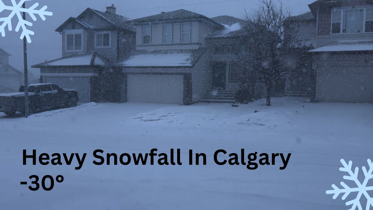 Heavy Snowfall For Calgary ❄️I -30°!🥶
