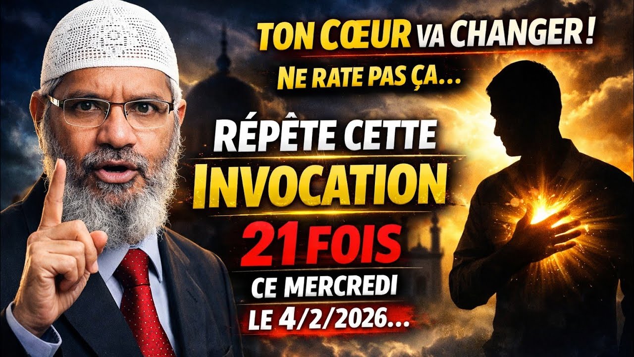 Répète cette invocation 21 fois Ce mercredi le 4/2/2026... Et transforme ton cœur