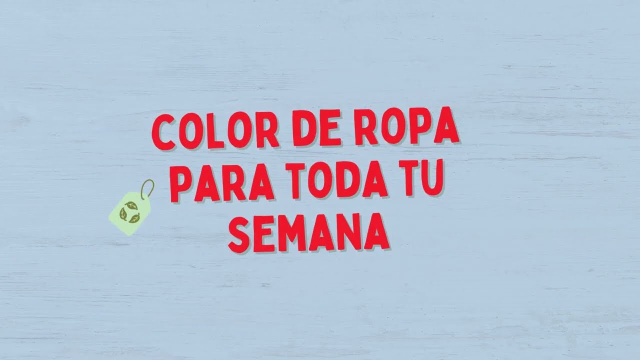 COLORES DE ROPA PARA CADA DÍA DE LA SEMANA