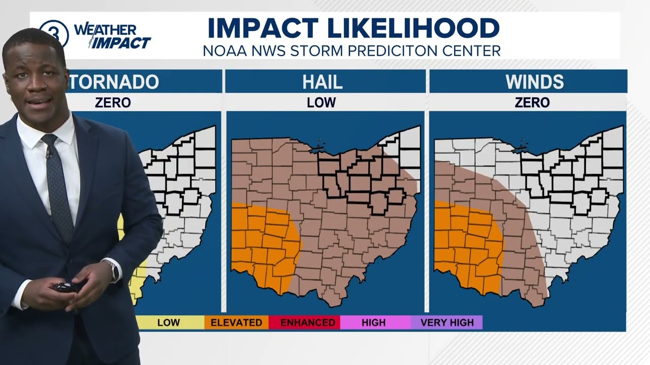 Cleveland weather:  Rain changing over to snow and gusty winds on Friday with temps in the 30s