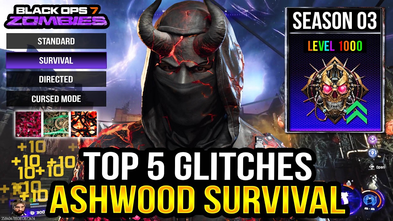 BO7 Zombies ★ NEW Ashwood Survival Glitches! Top 5 Glitch Spots (After Patch)