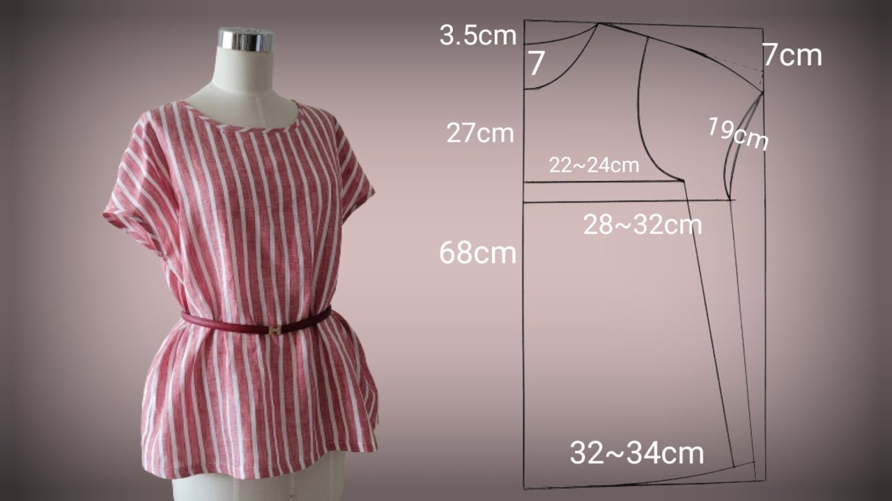 10 여분만에 만드는 예쁜 린넨 블라우스 Beautiful linen blouse made in 10 minutes