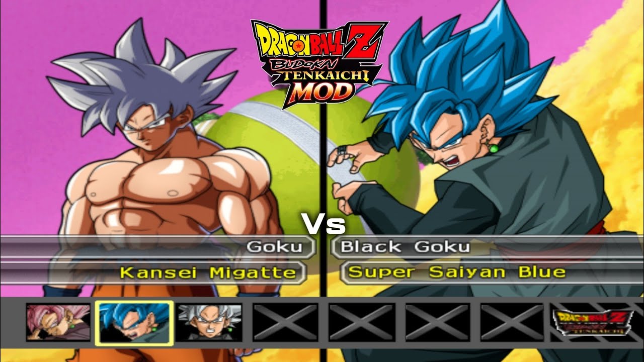Goku e Vegeta vs Versões Black DBZ BT3 MOD