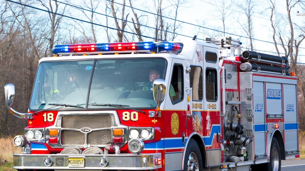 Fire Trucks & Emergency Vehicles Responding New Jersey January 2025
