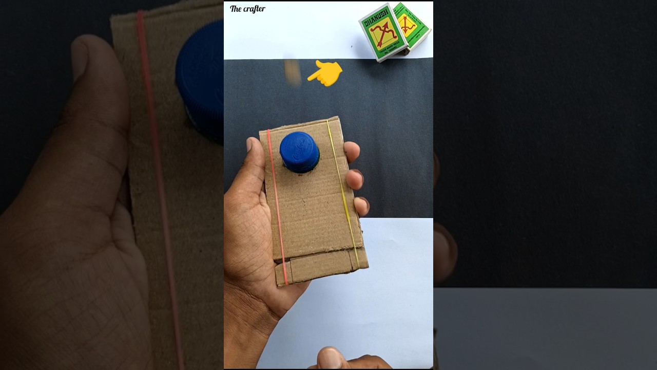 How To Make A Cardboard Shooting Toy , New Circle Cardboard Shooting Gun , Cardboard Gun , #shorts