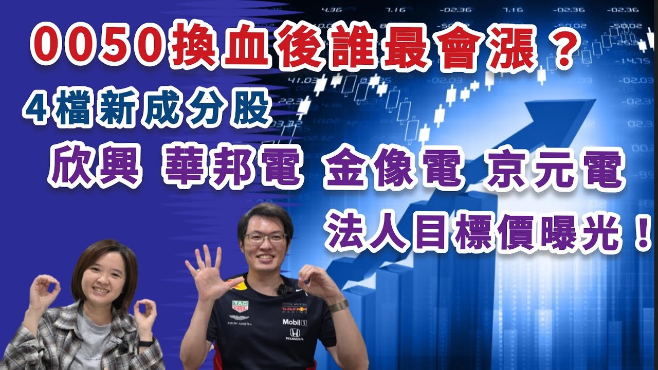 【投資要怎樣】0050換血後誰最會漲？欣興、華邦電、金像電、京元電新成分股法人目標價曝光｜主動式ETF提前卡位