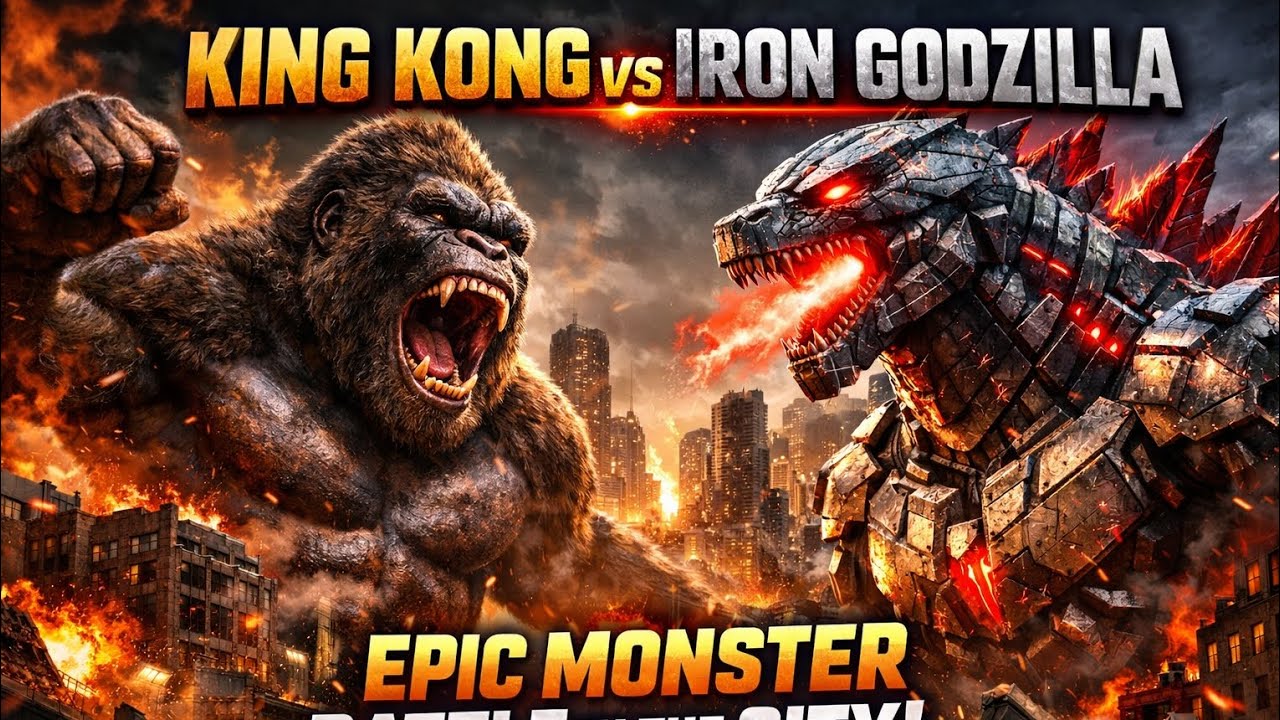 KING KONG vs IRON GODZILLA 🔥 Epic Monster Battle in the City | Cinematic Short Film