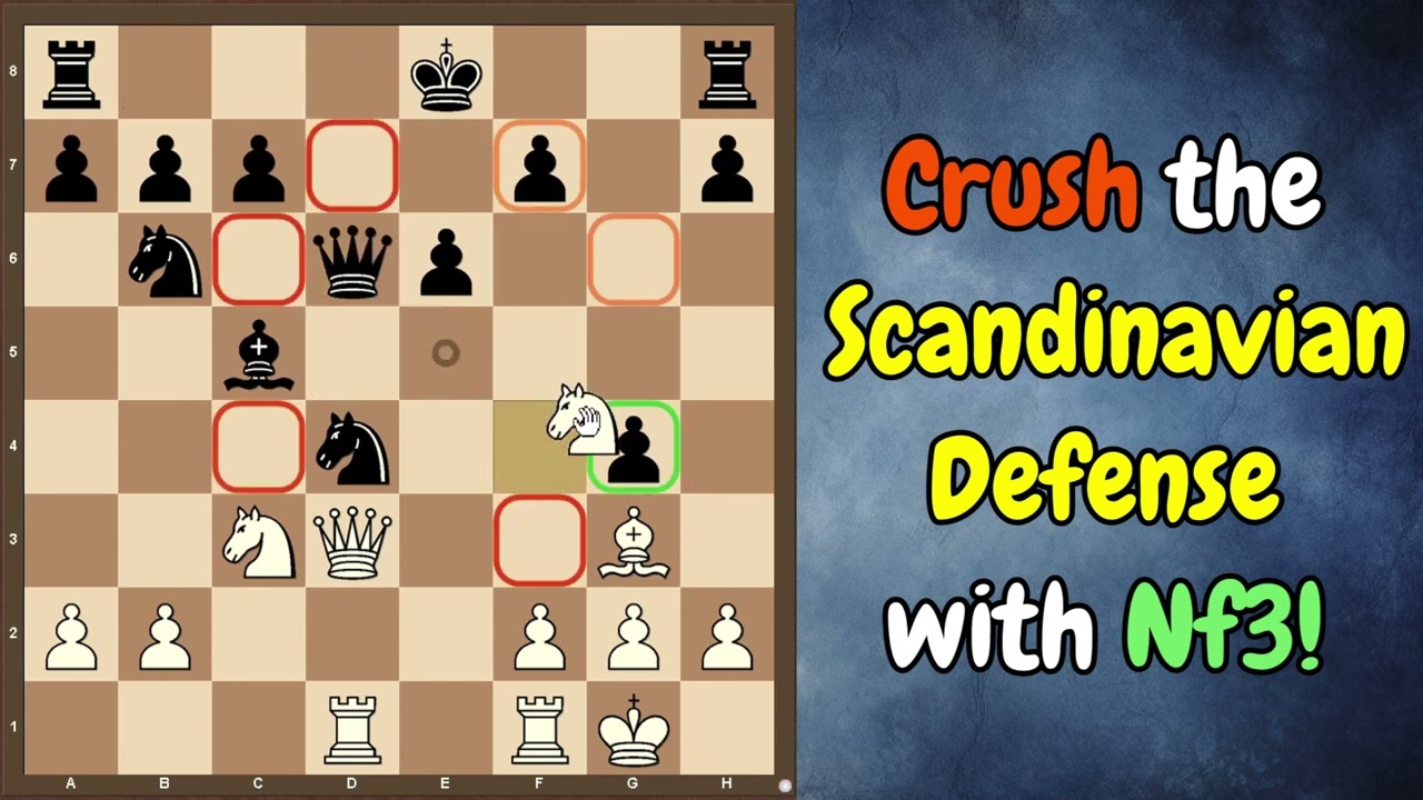 Crush the Scandinavian Defense with Nf3 #chess