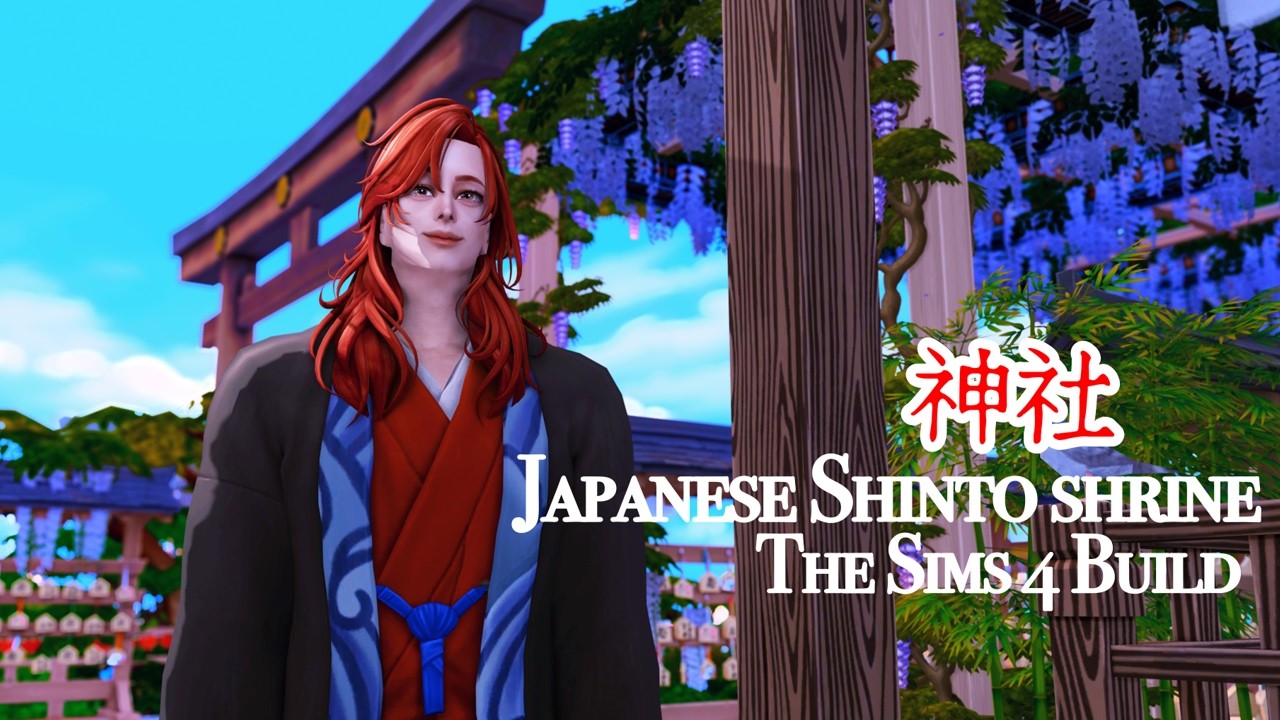 The Sims4 NOCC build / Japanese Shinto shrine '神社' / シムズ４建築紹介