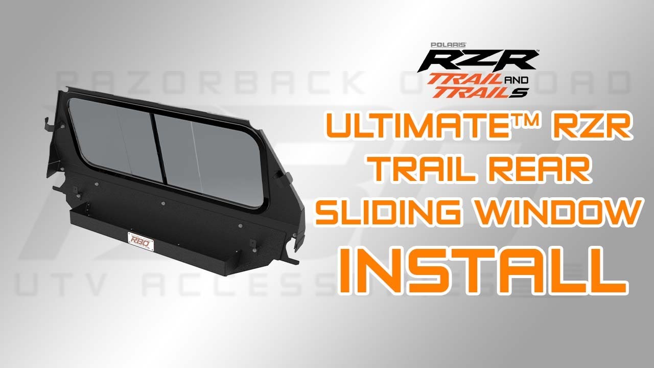 Ultimate RZR Trail Rear Sliding Window Installation by Razorback Offroad™