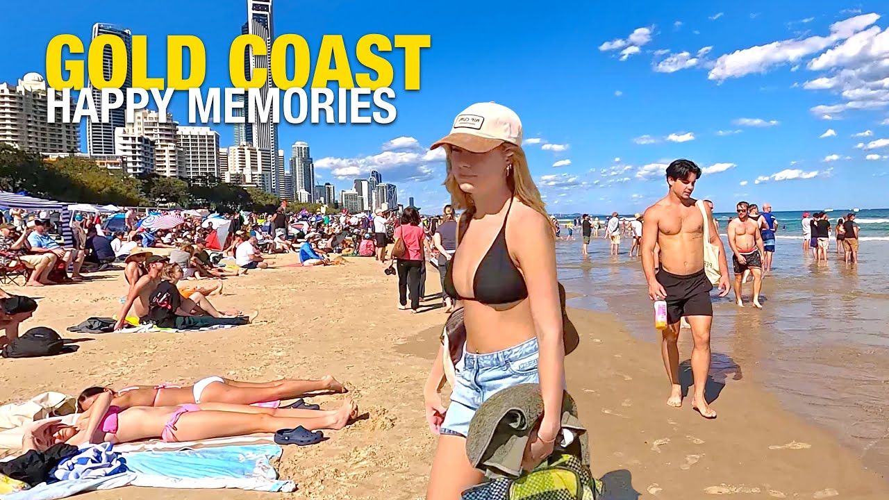 Gold Coast Australia Just Before The Cyclone - Walks & Rides 4K UHD