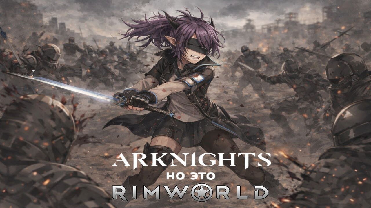 Доктор спился, а Ято с отравлением держит оборону | RimWorld mod Arknights