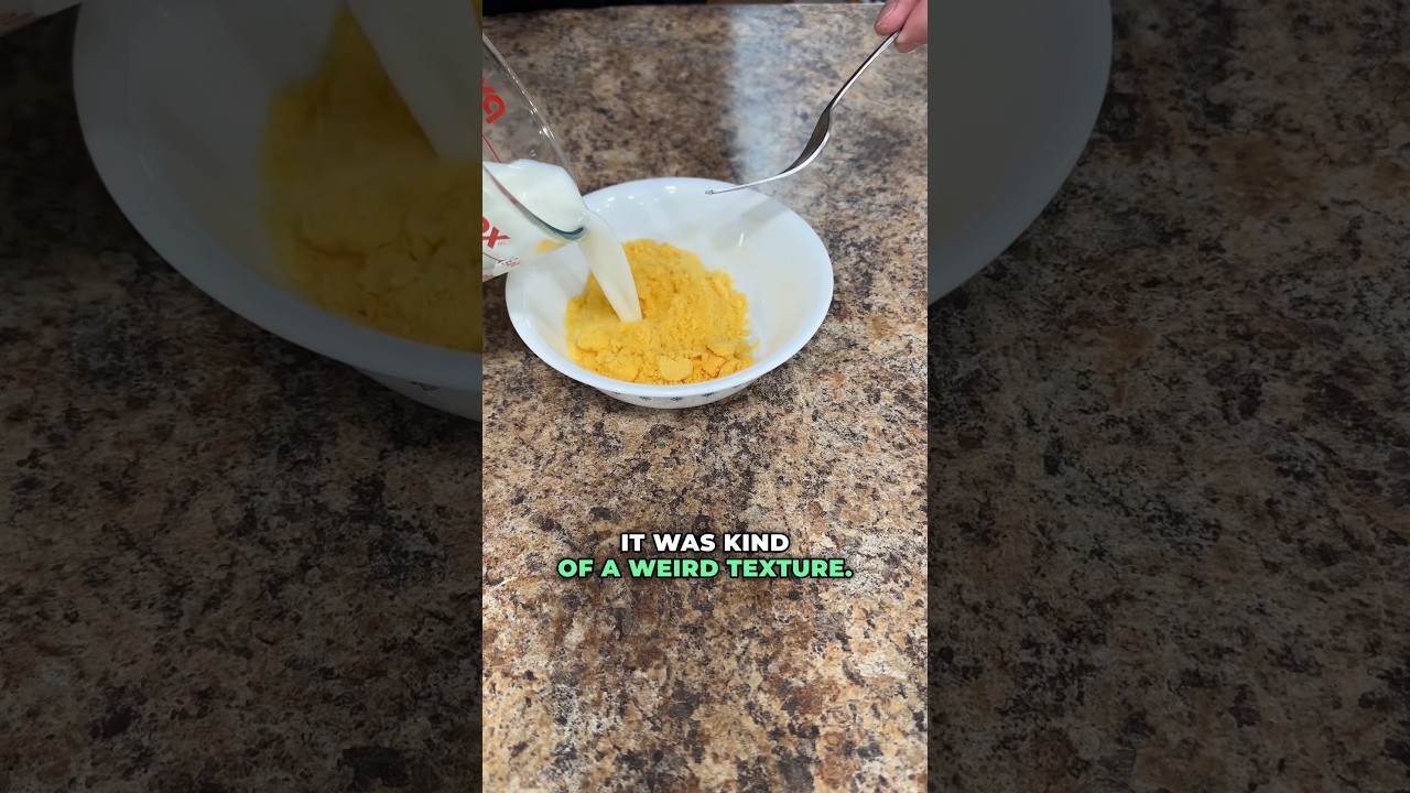 Rehydrating Freeze Dried Eggs With MILK!