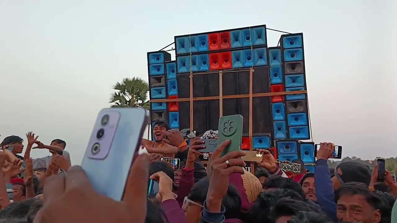 Dj RJX 🆚 Mighty sound full  competition adra Saheb bandh #vlog #