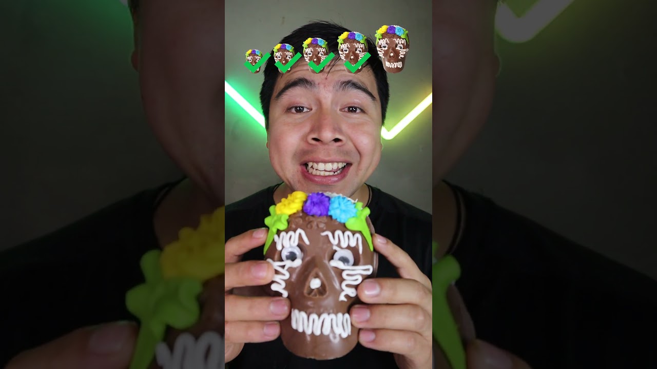 Calavera de chocolate peque&ntilde;os, grandes y gigantes #shorts