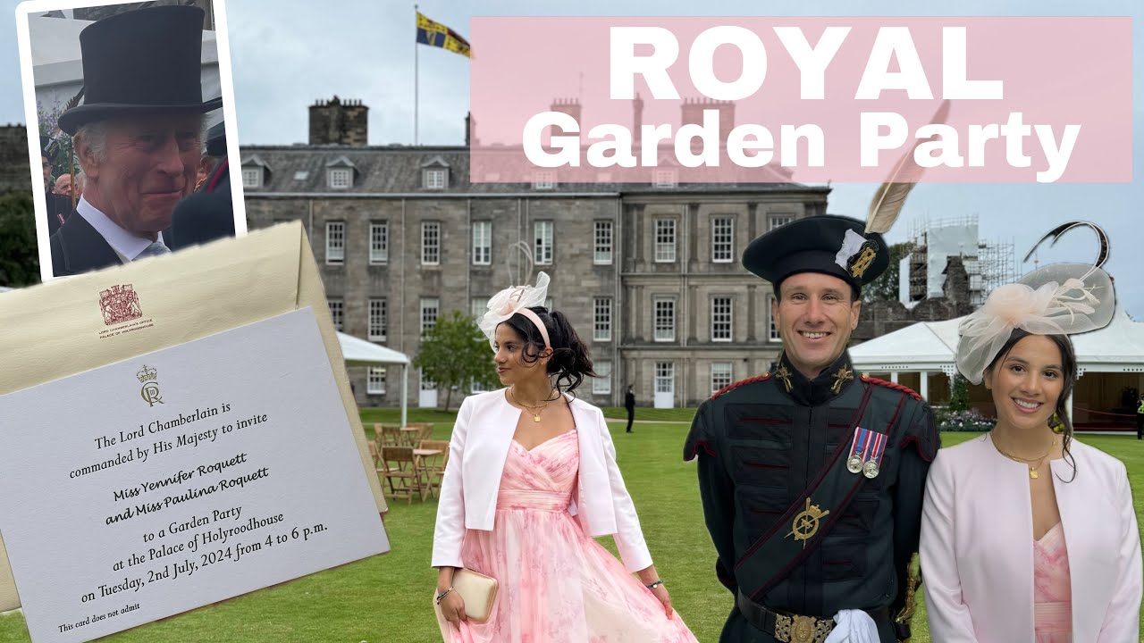 I WAS INVITED TO SEE THE KING AT A ROYAL GARDEN PARTY! 🇬🇧 ☕️ Holyrood Palace 2024 | VLOG