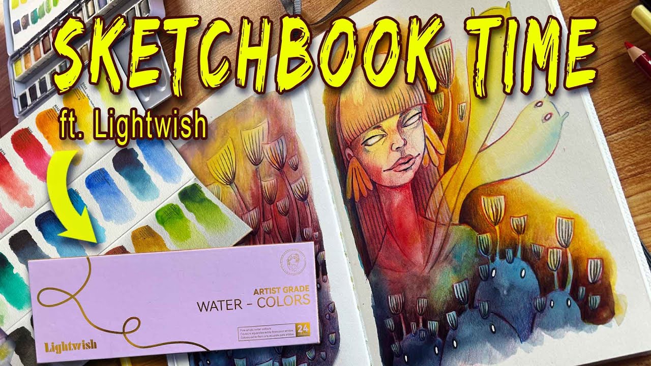 🩷 How I  Love To Paint With Watercolors 🩷  &  Lightwish watercolor Review