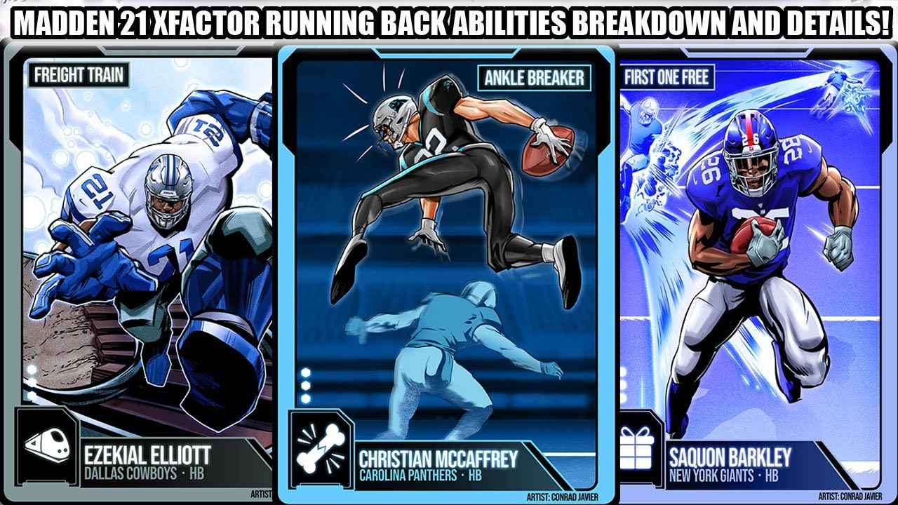 MADDEN 21 X-FACTOR RUNNING BACK ABILITIES BREAKDOWN AND DETAILS! | MADDEN 21
